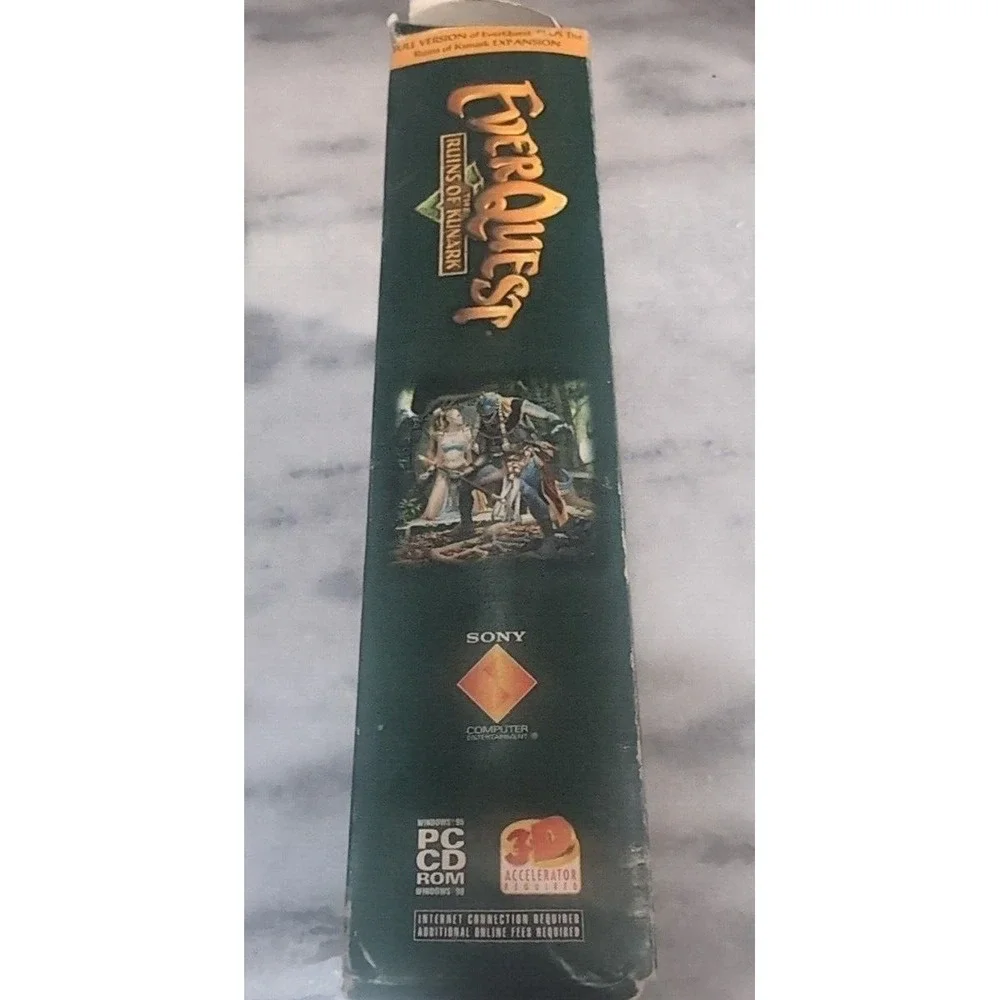 EverQuest The Ruins of Kunark PC Big Box Sony Verant Interactive Vintage Game